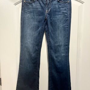 7 For All Mankind Dark Blue Bootcut Jeans
